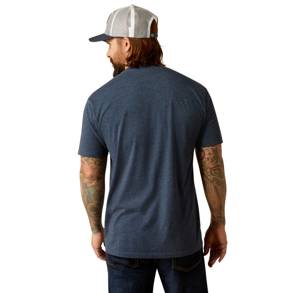 ARIAT LIBERTY USA DIGITAL CAMO NAVY - MENS TEE COR - 10054179