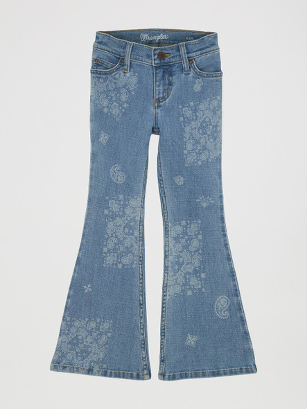 WRANGLER RETRO FLARE PAISLEY MELODY - KIDS GIRLS JEANS - 112361274