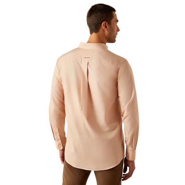 ARIAT WRINKLE FREE FITTED BROWN - MENS SHIRT  - 10054660