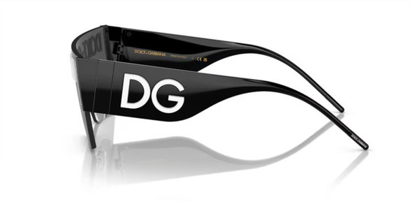 DOLCE & GABBANA LOGO SHIELD BLACK/GREY - SUNGLASS DOLCE & GABBANA  - 223301/87