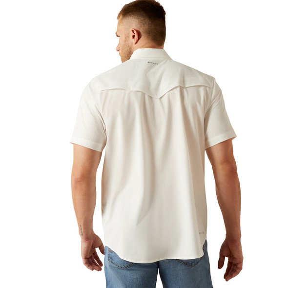ARIAT VENTTEK WESTERN FITTED WHITE - MENS SHIRT  - 10054478