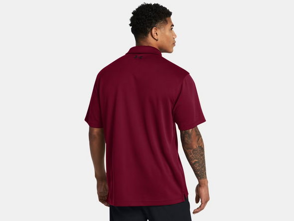 UNDER ARMOUR TECH POLO CARDINAL RED - MENS POLO  - 1290140-625
