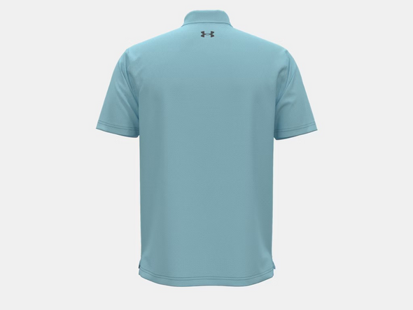 UNDER ARMOUR TECH POLO STREAM BLUE - MENS POLO  - 1290140-494
