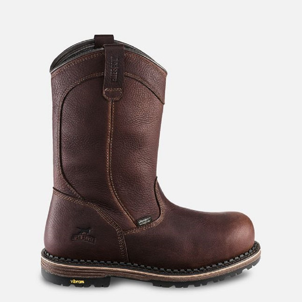 REDWING IRISH SETTER EDGERTON BROWN SAFETY TOE WP - BOOT MENS WORK - 83988