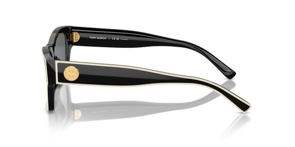 TORY BURCH OUTLINED RECTANGLE BLACK/IVORY - SUNGLASS TORY BURCH  - 7207U200487