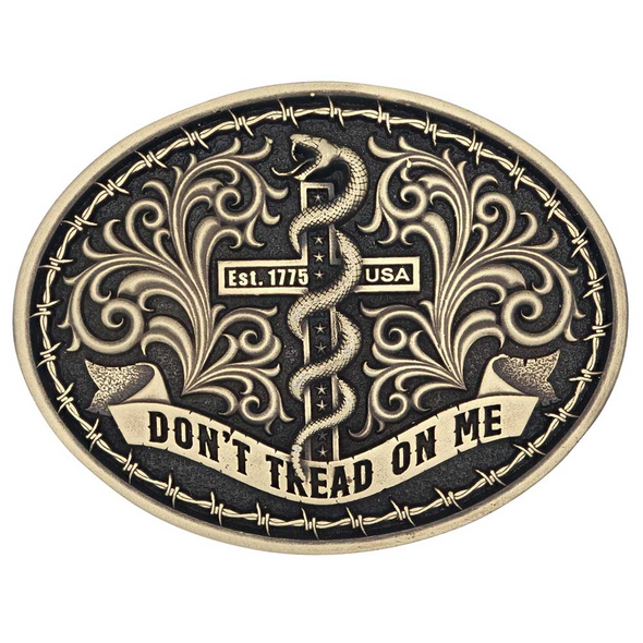 ATTITUDE BY MONTANA SILVERSMITHS PATRIOTS FAITH - ACC BUCKLE  - A944C