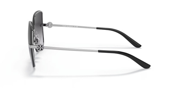TORY BURCH OVERSIZED SILVER BLACK METAL - SUNGLASS TORY BURCH  - 608031618G