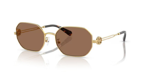 TORY BURCH MILLER METAL OVAL SHINY GOLD - SUNGLASS TORY BURCH  - 6113334373
