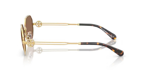 TORY BURCH MILLER METAL OVAL SHINY GOLD - SUNGLASS TORY BURCH  - 6113334373