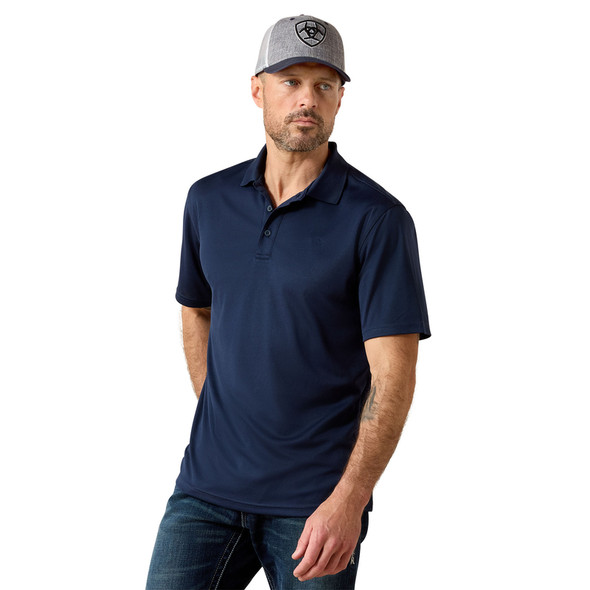 ARIAT NAVY TEK POLO - MENS POLO COR - 10009063