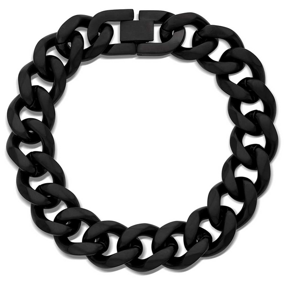 MONTANA SILVERSMITHS MIDNIGHT CUBAN LINK - ACCESSORIES JEWELRY BRACELET - BC6094