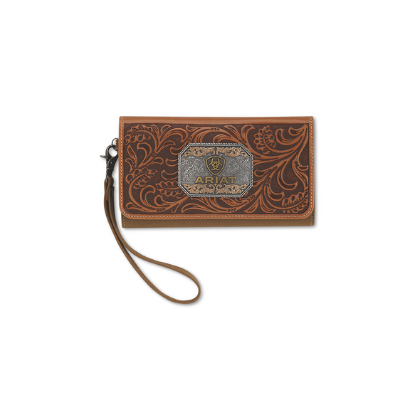 ARIAT EVELYN SCROLL TAN WALLET - LADIES PURSES  - A770021208