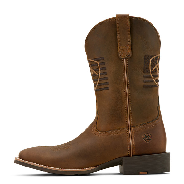 ARIAT FREEDOM DISTRESSD BROWN SPORT - BOOT MENS WESTERN - 10061326