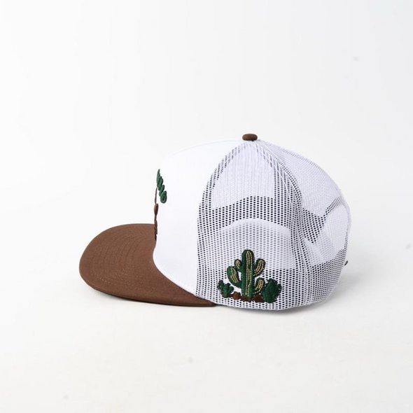 DE RANCHO CACTUS WHITE BROWN - HATS CAP  - CACTUS WHITE BROWN