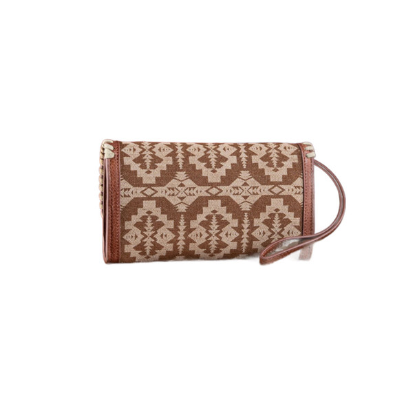 WRANGLER SOUTHWESTERN BROWN WALLET/BAG - LADIES PURSES  - WG2212-W012BR