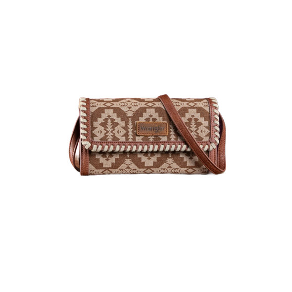 WRANGLER SOUTHWESTERN BROWN WALLET/BAG - LADIES PURSES  - WG2212-W012BR