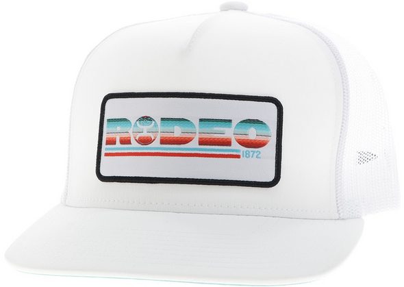 HOOEY RODEO WHITE 5 PANEL - HATS CAP  - 2553T-WH