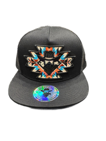 DE RANCHO AZTEC HEART BLK - HATS CAP  - AZTEC HEART BLK