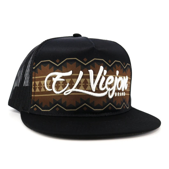 EL VIEJON YUCATAN BLACK BLACK FLAT - HATS CAP  - YUCATAN 2