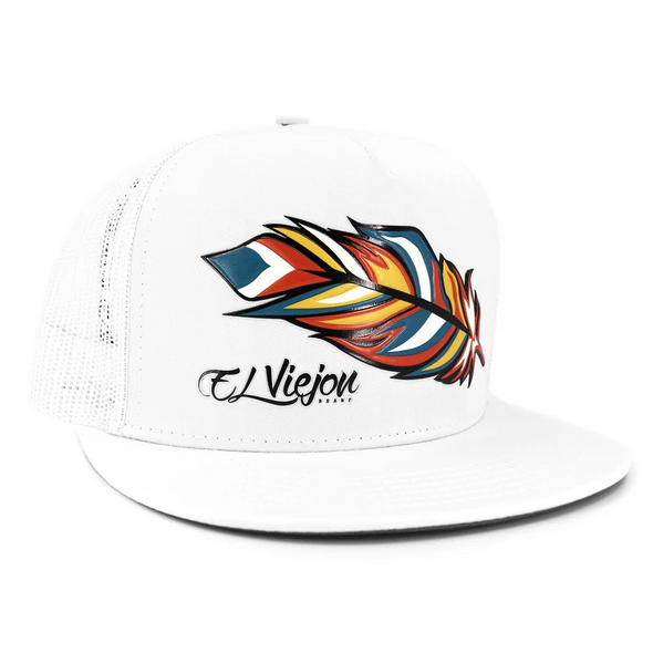 EL VIEJON PLUMA WHITE FLAT - HATS CAP  - PLUMA 4