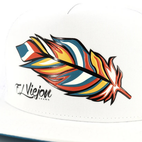 EL VIEJON PLUMA WHITE FLAT - HATS CAP  - PLUMA 4