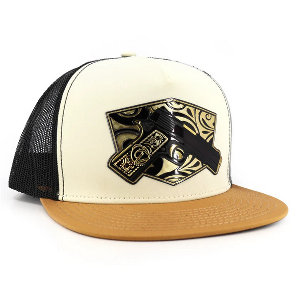 EL VIEJON CACHAS DE CARAMEL IVORY BLACK - HATS CAP  - CACHAS DE ORO 3