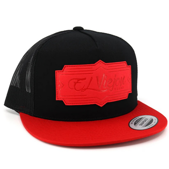 EL VIEJON RETRO RED BLACK BLACK FLAT - HATS CAP  - RETRO 1