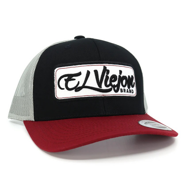 EL VIEJON EV PATCH MAROON BLACK GREY - HATS CAP  - EV PATCH 19