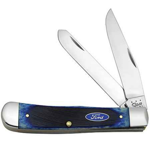 CASE FORD BLUE BONE SAWCUT TRAPPER - ACC KNIVES  - 14301