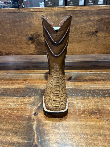 DILIGENCIA PYTHON HONEY NOBUCK - BOOT MENS WESTERN - PYTHON HONEY NOBUCK