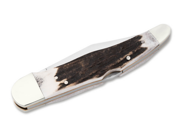 BOKER FOLDING HUNTER ONE BALDE STAG - ACC KNIVES  - 110870