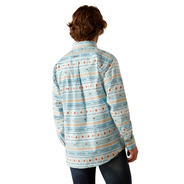 ARIAT GORMAN CLASSIC TURQUOISE PRINT - MENS SHIRT  - 10054640