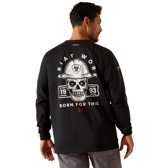 ARIAT FR HARDHEAD BLACK PRINT - FR SHIRT  - 10054609