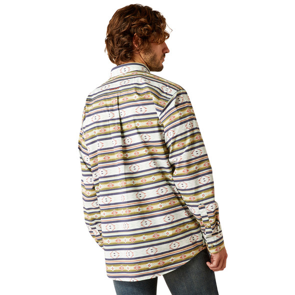 ARIAT CALDER CLASSIC FIT NAVY PRINT - MENS SHIRT  - 10054669