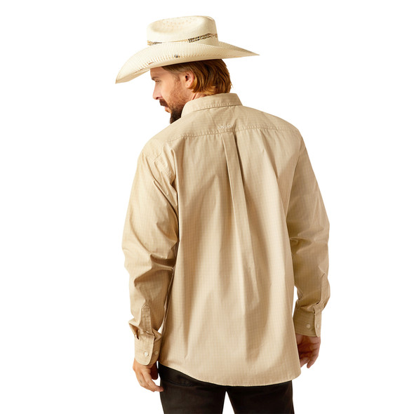ARIAT CAYSON PRO CLASSIC KHAKI PLAID - MENS SHIRT  - 10054675