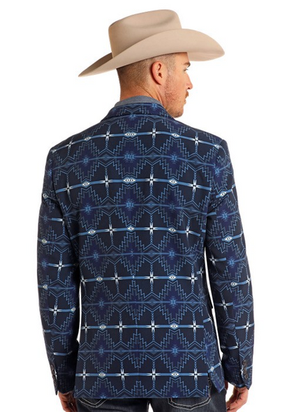 ROCK & ROLL SOUTHWEST BLUE SPORT COAT - MENCOATS   - BM96C05503