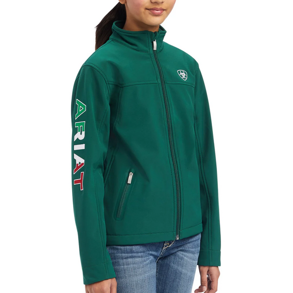 ARIAT GREEN MEXICO FLAG TEAM LOGO - KIDS BOYS JACKET - 10039202