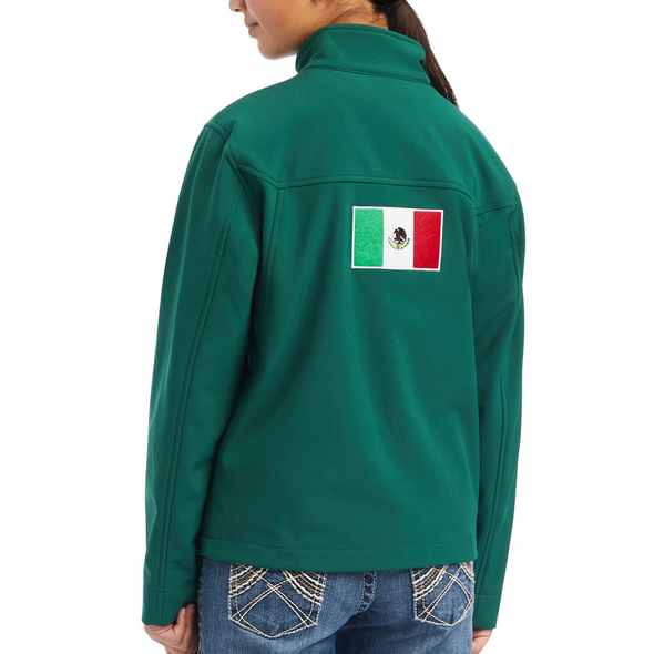 ARIAT GREEN MEXICO FLAG TEAM LOGO - KIDS BOYS JACKET - 10039202