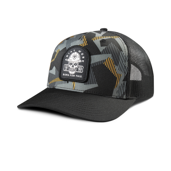 ARIAT BOLD SKULL BLACK SNAP BACK - HATS CAP  - A290001601