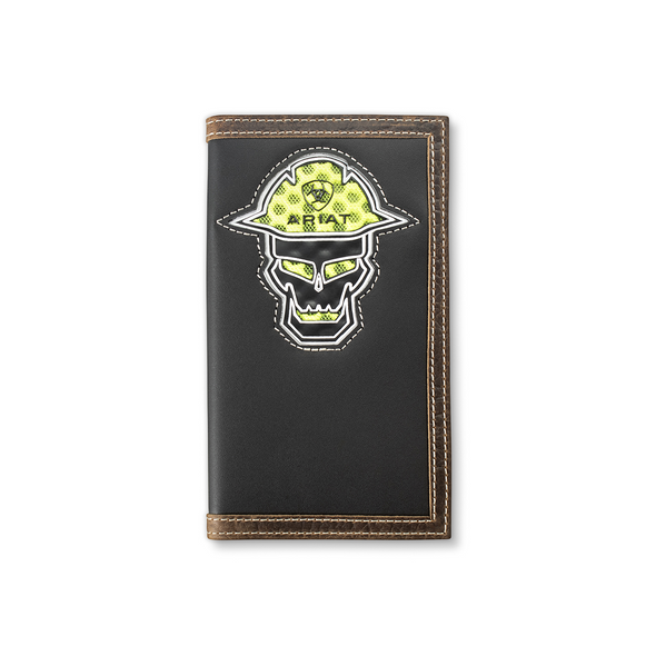 ARIAT WORKMAN SKULL RODEO BLACK - ACCESSORIES WALLET  - A3400501