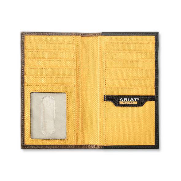 ARIAT WORKMAN SKULL RODEO BLACK - ACCESSORIES WALLET  - A3400501