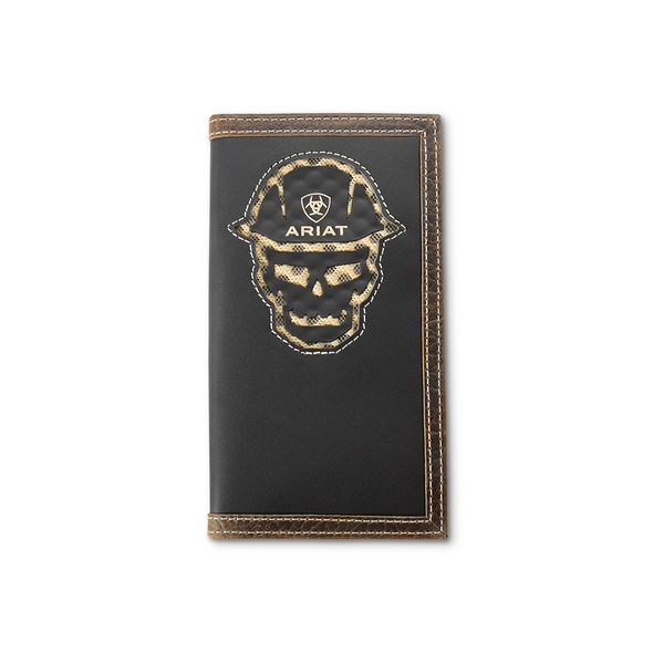 ARIAT ROUGHNECK BLACK CHECKBOOK - ACCESSORIES WALLET  - A3400701