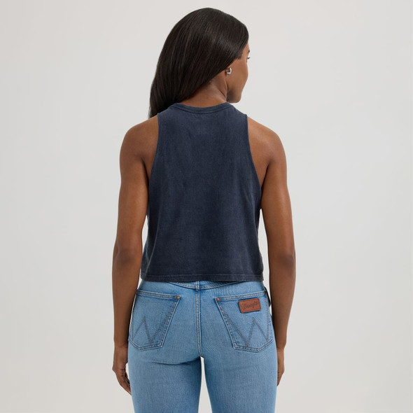 WRANGLER BLACK FLAG  FESTIVAL TANK CROP - LADIES TEE  - 112361860