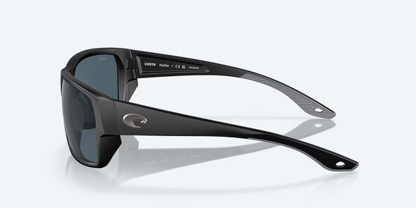 COSTA DEL MAR TAILFIN MT BLACK GRAY 580P - SUNGLASS COSTA DEL MAR  - 9113-06