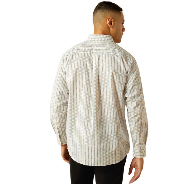 ARIAT WILLIAM CLASSIC WHITE PRINT - MENS SHIRT  - 10058763