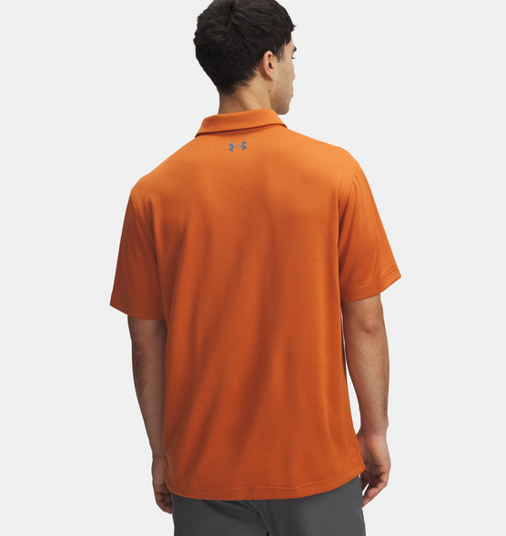 UNDER ARMOUR BURNISHED ORANGE TECH - MENS POLO  - 1290140-724