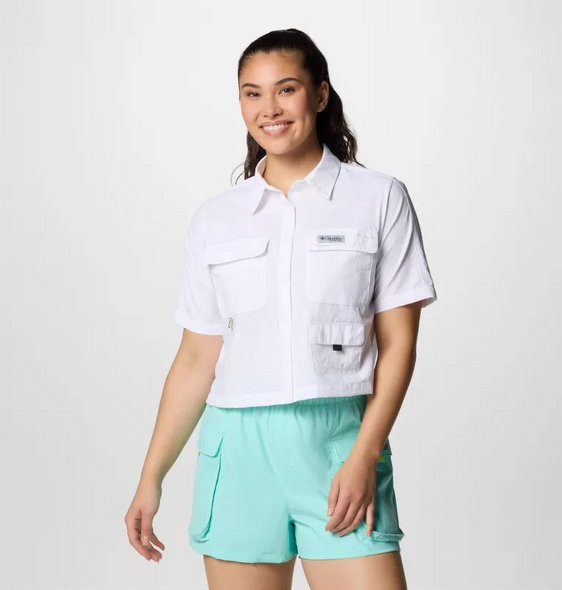 COLUMBIA PFG OPEN WATER WHITE - LADIES SHIRT  - 2119651100