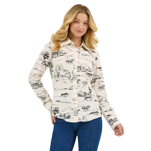 WRANGLER LAINEY WILSON LANDSCAPE - LADIES SHIRT  - 112368256