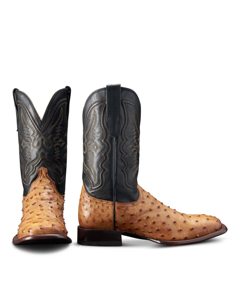 TECOVAS EMMIT II SUNSET TAN OSTRICH - BOOT MENS WESTERN - M10095SMD