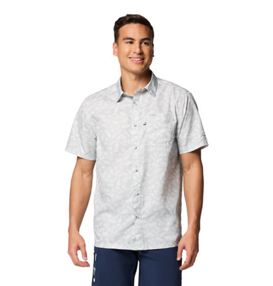 COLUMBIA SUPER SLACK TIDE COOL GREY TEX - MENS SHIRT  - 1653761038